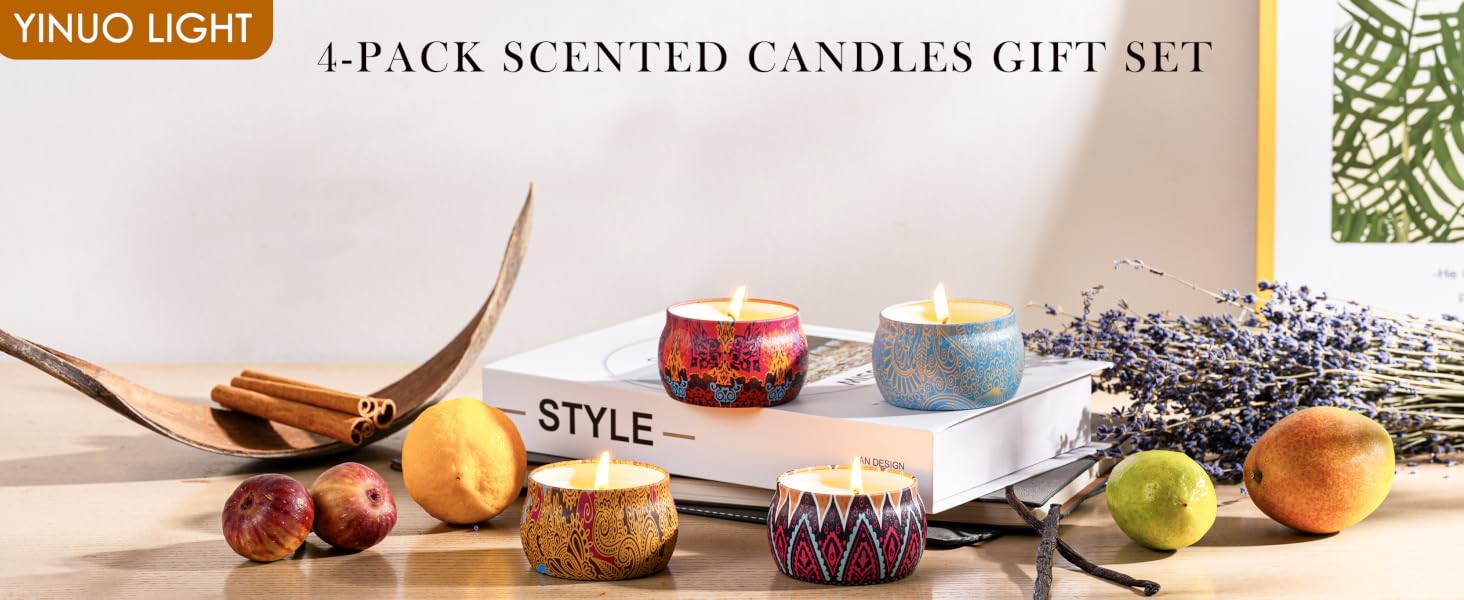 Candles for Home Scented Aromatherapy Candles Gifts Set for Women