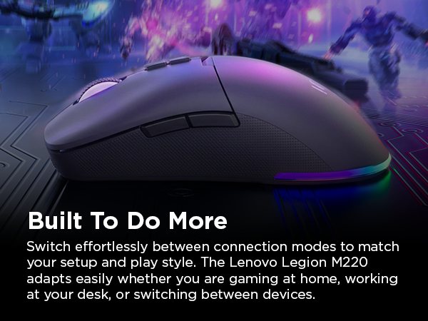 Lenovo Legion M220 Wireless RGB Gaming Mouse - Built to do more