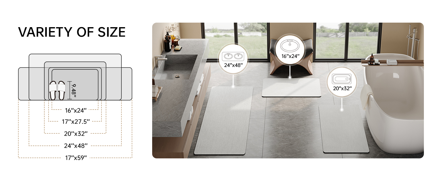 quick dry bath mat