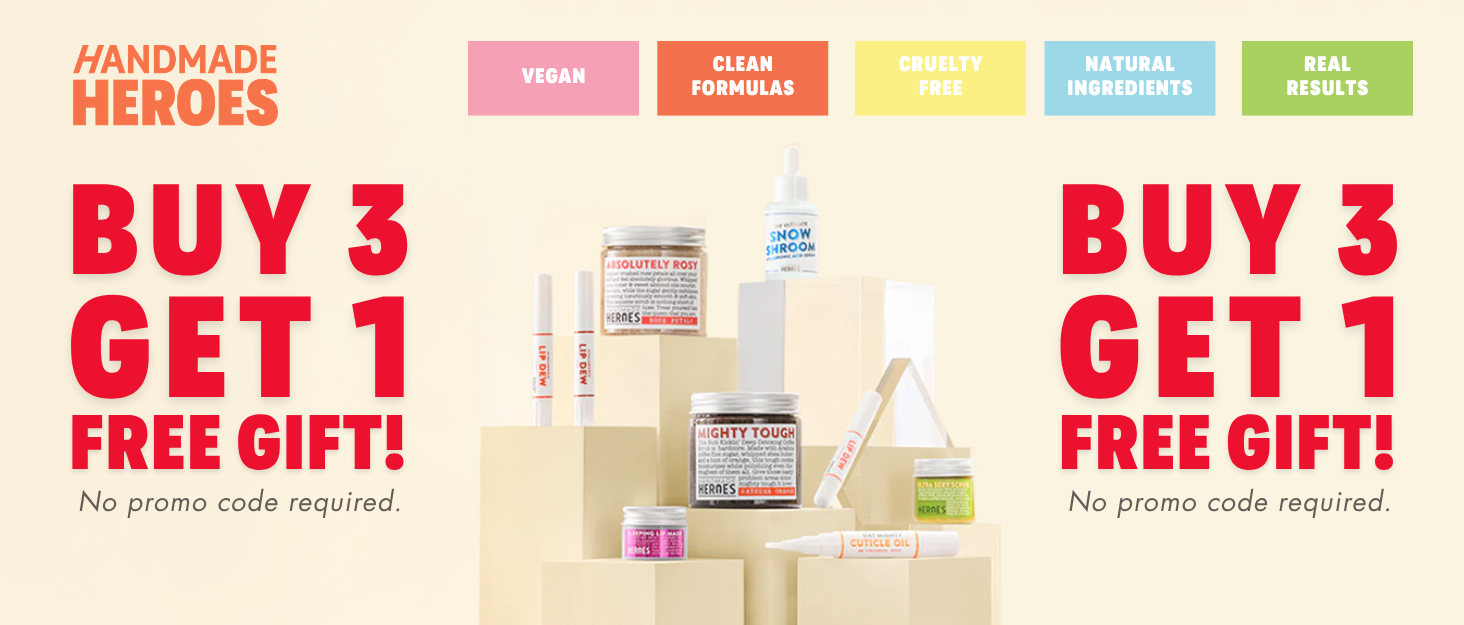 Handmade Heroes Vegan Cruelty Free Skincare Real Ingredients Real Results