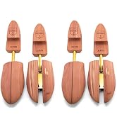 HOUNDSBAY Shoe Tree for Men, Wooden Shoe Stretcher Men, Cedar Shoe Trees for Men, Adjustable Shoe...