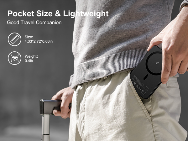 slim magnetic power bank