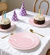 iridescent light pink paper plates disposable holographic glitter party plates dinner dessert plates