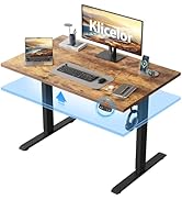 Klicelor 40 Inch Electric Standing Desk, Height Adjustable Office Desk, Sit Stand Up Computer Des...
