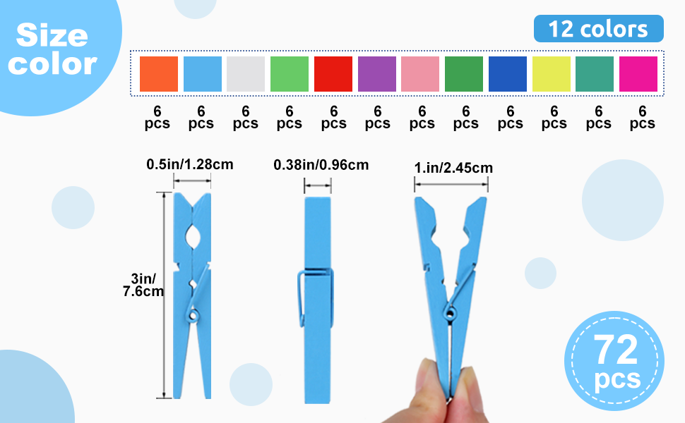 Colored clothespin clothing pins clothes pins wooden