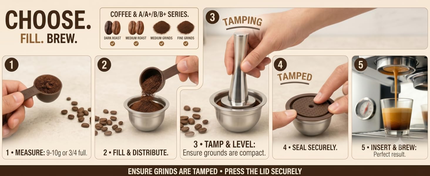 Choose the right Grinds and Follow user guide and steps
