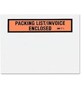 3M Top Print Packing List Envelope PLE-T1, 4-1/2 in x 5-1/2 in, 1000 per case