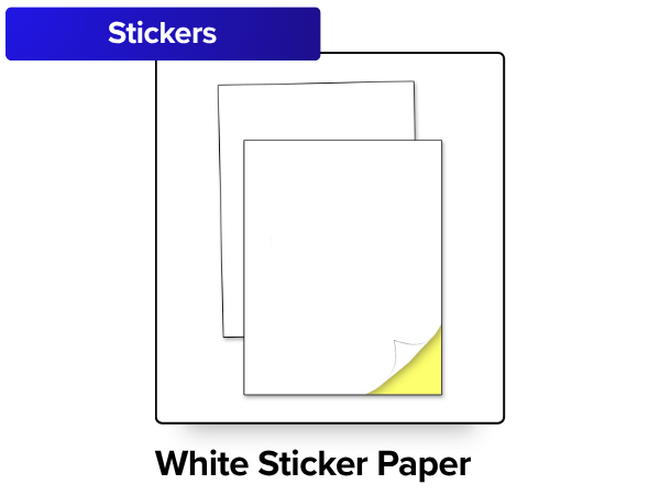 White Sticker Paper