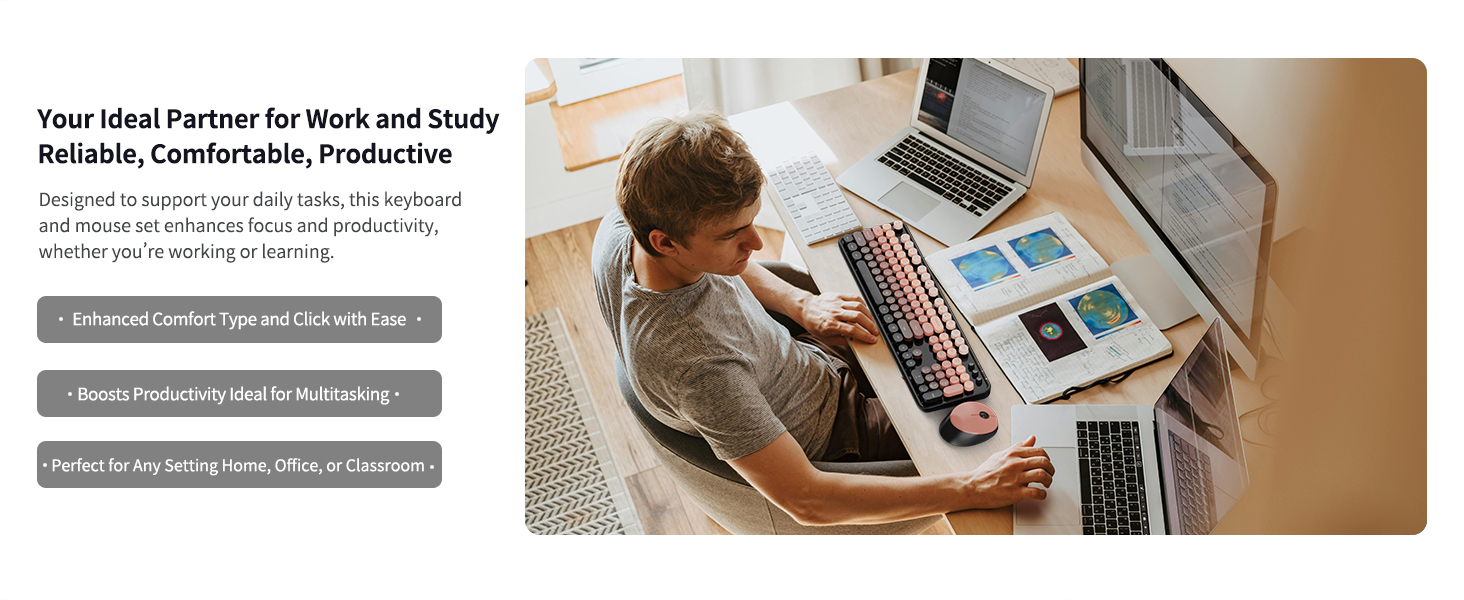 quiet keyboard and mouse combo