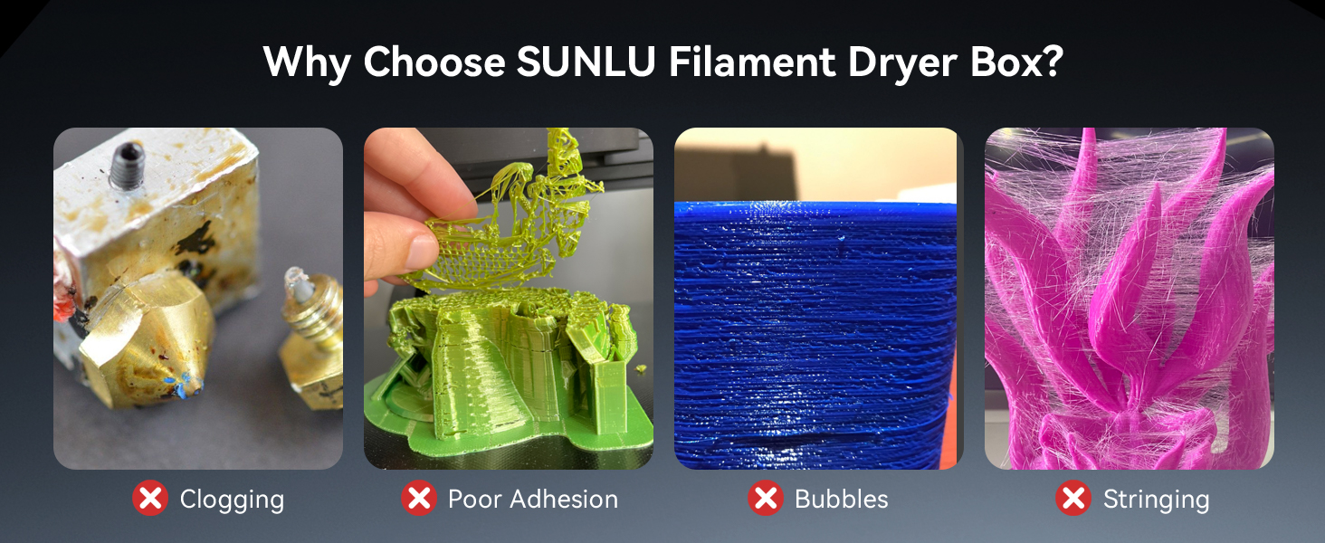 SUNLU Filament Dryer Box S1 for 3D Printer Filament Bluegrey