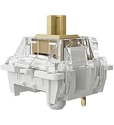 YUNZII Gateron G Pro Tactile Mechanical Keyboard Switch,Pre Lubed Switch with Transparent PC Hous...