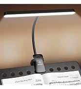 Glocusent Super Bright Eye-Caring Music Stand Light, Clip on Piano Lamp with 3 Colors & 5 Brightn...