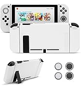 JINGDU Protective Case Compatible with Switch 2017, Dockable TPU Cover Accessories for Switch Con...