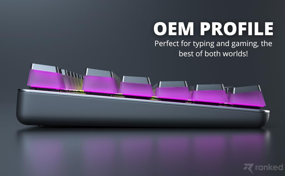 Pudding keycaps Ranked OEM Profile