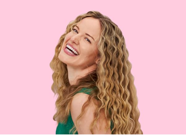 Woman with wavy hair