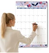 SUNEE 2026-2027 Wall Calendar Large 22.75"x15.5", 21 Month July Calendar (Ends March 2028), Verti...