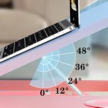 Adjustbale angle- lap desk