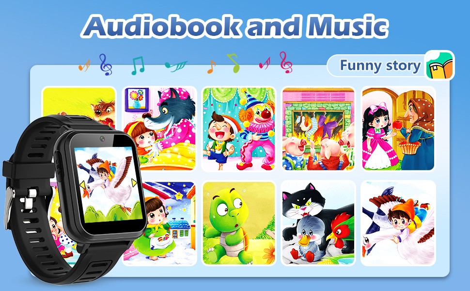kid watch with audiobook