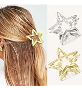 Banatra Star Hair Clips Gold Medium Metal Claw Clips Fancy Hair Accessories for Women