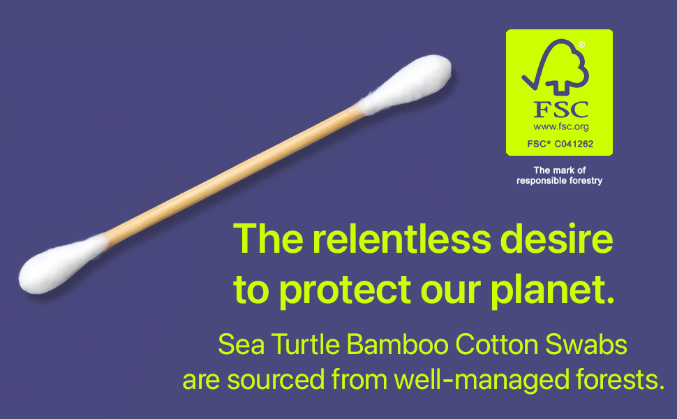 Pure Cotton Bamboo Swab