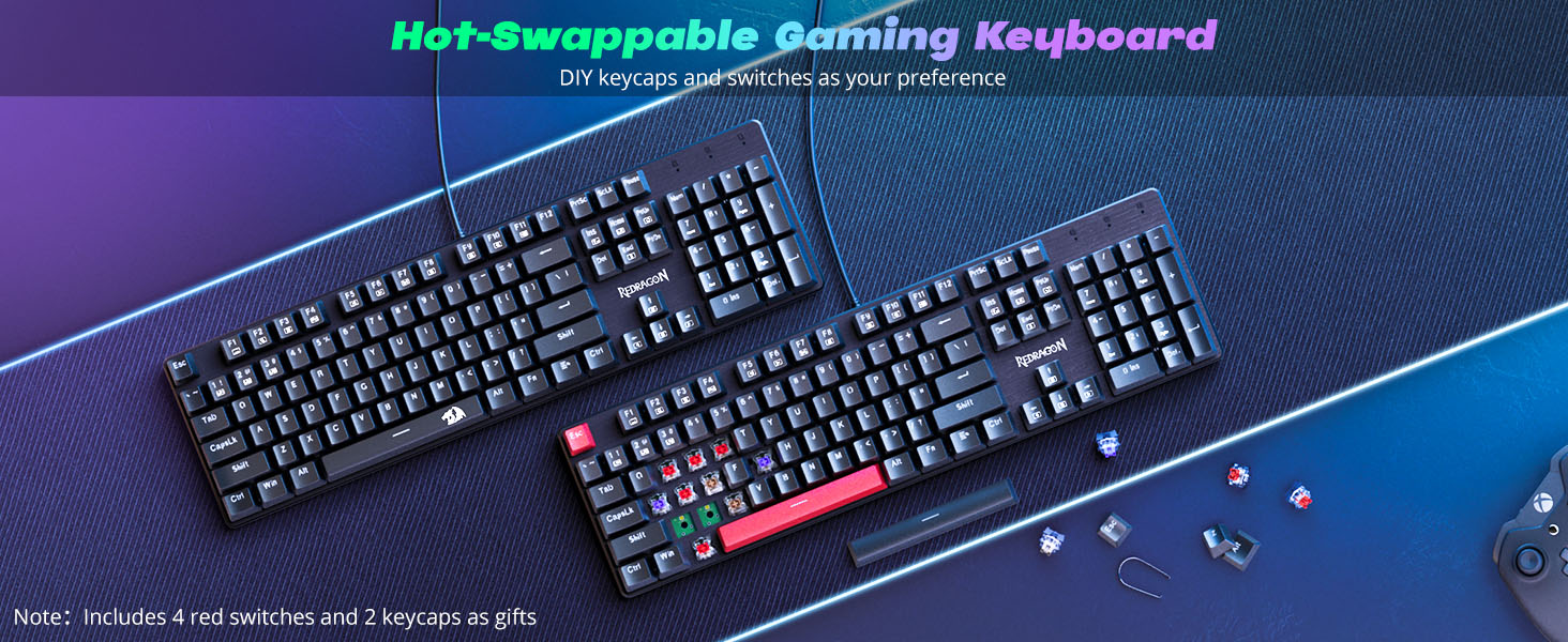 Hot-swappable Gaming Keyboard