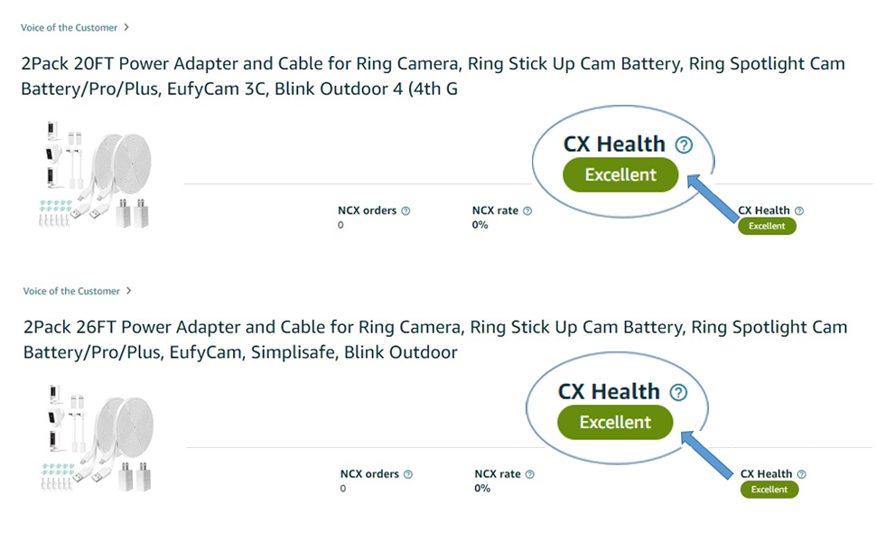 power cable for ring eufy blink cam