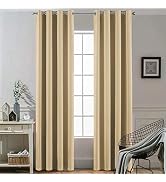 Yakamok Thermal Insulated Grommet Blackout Draperies/Drapes for Bedroom Window,Room Darkening Cur...
