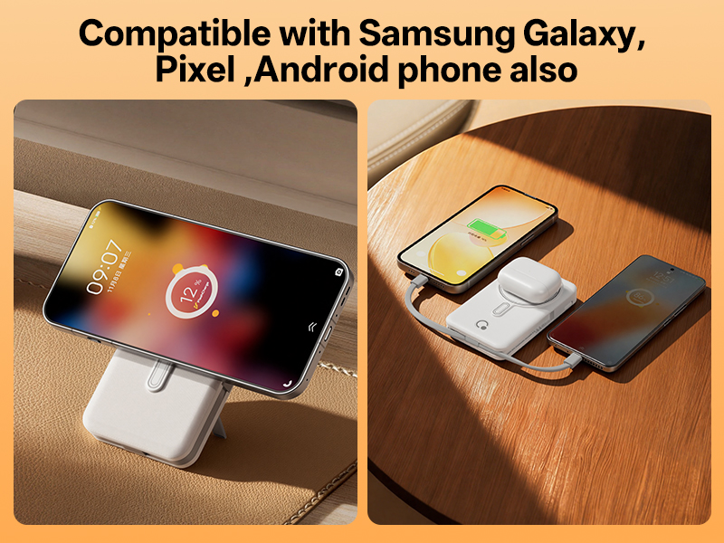 portable charger with foldable stand