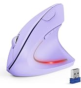 TECKNET Ergonomic Mouse, Wireless Bluetooth Vertical Mouse, 4800 DPI Optical Tracking, 6 Adjustab...