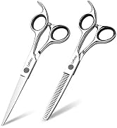 LePinko Hair Cutting Scissors Set, Professional Trimming and Thinning Shears Kit, 6.5 Inch Japane...