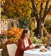 misaya 4 Packs Disposable Plastic Table Cloth, 84" Round Waterproof Tablecloth, Leakproof & Sturd...