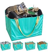 Skywin Dumpster Bag Green - 45 Inches Compost Bags Waste Disposal - Heavy Duty Trash Bags Great F...