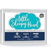Little Sleepy Head Toddler / Travel Pillow Protectors for Pillows 13x18 and 14x19 (2-Pack)