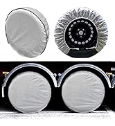 SEAZEN Tire Covers Set of 4, 5 Layer Wheel Covers for RV Trailer Camper Truck Motorhome Auto,Wate...