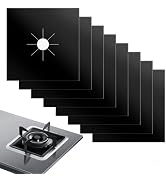 ACPULSE Stove Burner Covers for Gas Stoves (8 Pack) – Non-Stick, Heat-Resistant Gas Range Protect...