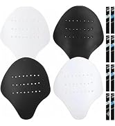 2 Pairs 4-12" Black & White Shoe Creases Protector, Shoe Toe Protectors Crease Protectors for Sne...