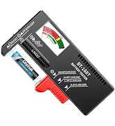 DLYPOW Battery Tester, Universal Battery Checker Small Battery Testers for AAA AA C D 9V 1.5V But...
