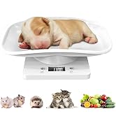 Goldmeet Pet Scale for Small Animals & Kitchen, Max 33lb Capacity with Tape Measure - Ideal for N...