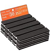 Fursafe&Q Non Slip Furniture Pads - Furniture Grippers for Hardwood Floors, 30 PCS Brown Non Skid...