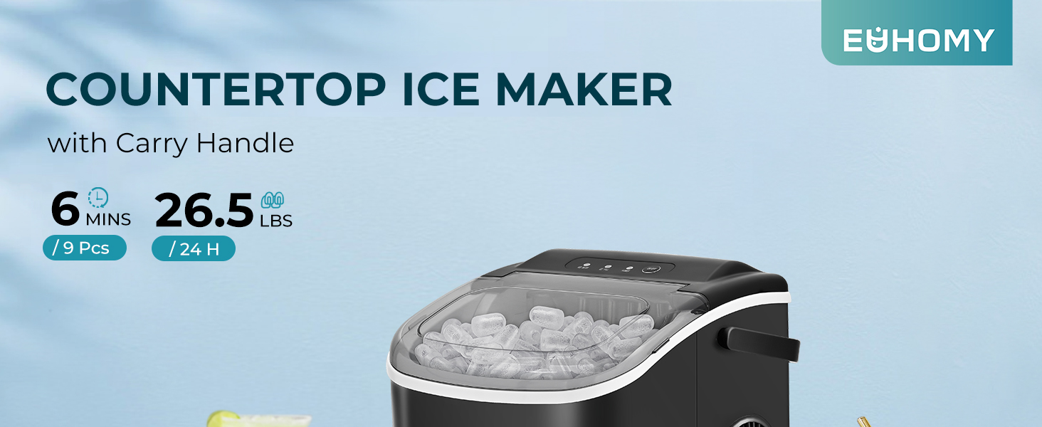 EUHOMY Countertop Ice Maker