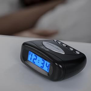 lacrosse, la crosse, equity, 31003, digital alarm, bedside, snooze, backlight, clock, time
