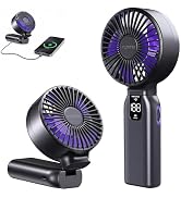 Funme Portable Handheld Fan, 10000mAh Personal Fan with Power Bank, 1-100 Speed Scroll Wheel Cont...