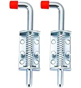 MAOPINER Metal Lock Barrel Bolt Spring Loaded Latch 6.5" Long w/Grip Heavy Duty Zinc for Ramp Doo...