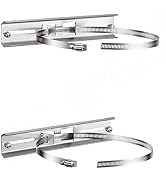 QILIPSU Pole Mounting Kits, 304 Stainless 250x48mm Brackets with Adjustable 50-200mm Clamp for Ou...