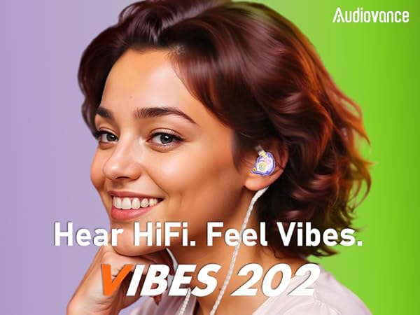 Audiovance Vibes 202 Clear_HiFi Wired Earbuds
