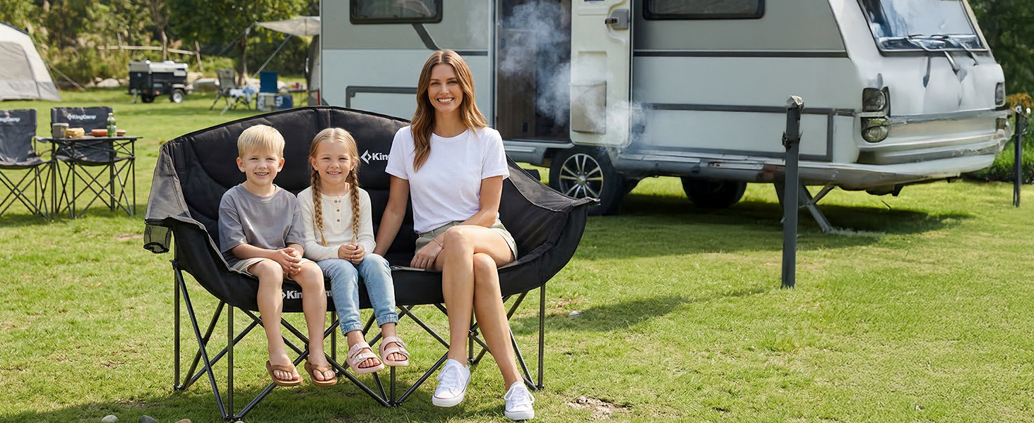 double camping chair