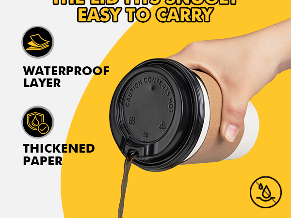 12 oz coffee cups with lids