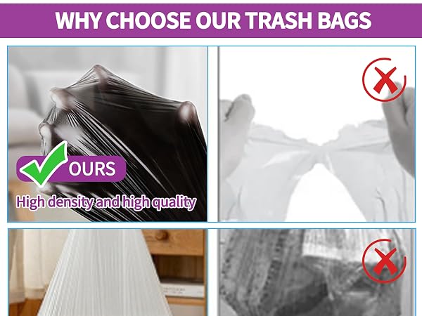 drawstring trash bags