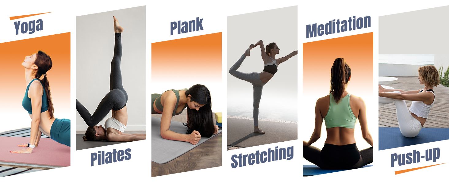 Suitable for Yoga Pilates Stretching Plank Sit-up Push-up Meditation and Other barefoot exercises