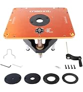Router Lift Systems for 4.2" Diameter Motors, 9-1/4'' x 11-3/4'' Plate 5-Piece Insert Ring Kit
